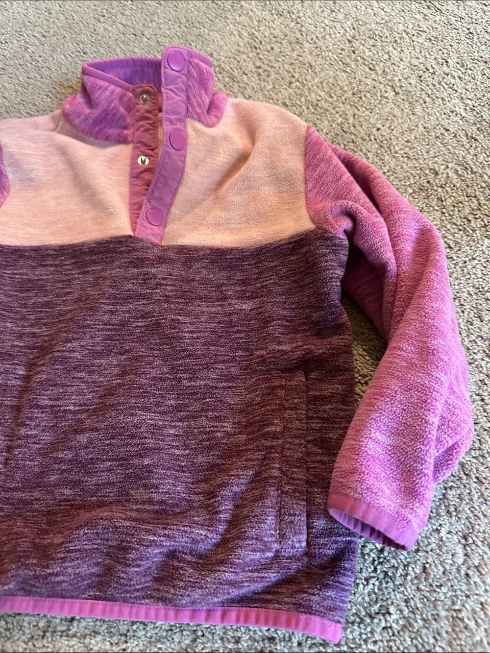 Hanna Andersson Two-Tone Purple Girls Jogger Pants & sweatshirt